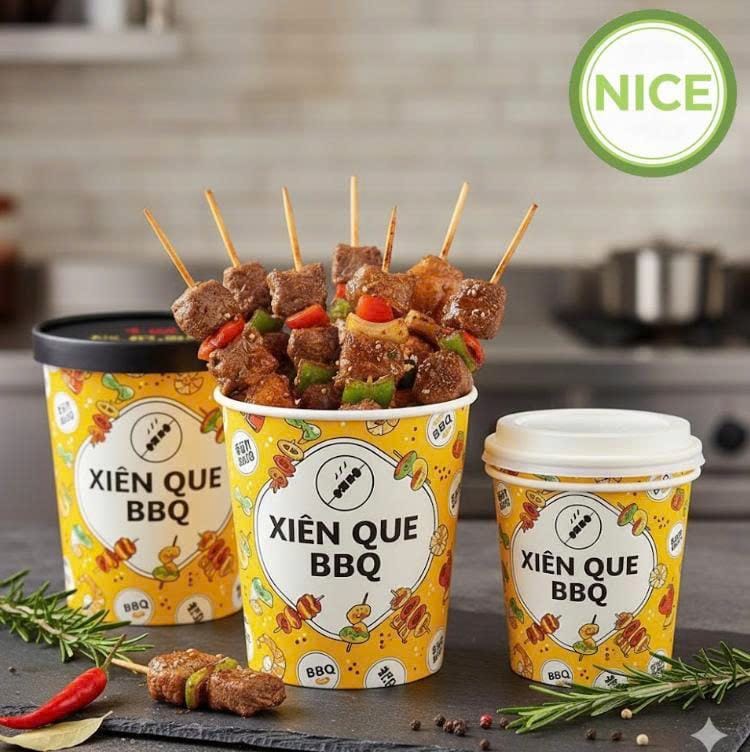 Ly giấy đựng xiên que 8 Ly giấy đựng xiên que