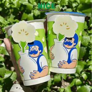 Ly giấy 2 lớp kèm Sticker