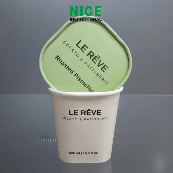 Hộp giấy vuông đựng kem