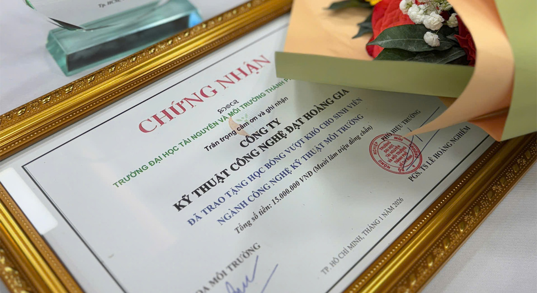 Môi trường CMS trao tặng học bổng vượt khó cho sinh viên ngành Công nghệ Kỹ thuật Môi trường (HCMUNRE) 2 Dinh huong nghe nghiep va trao hoc bong cho sinh vien K14 khoa Ky thuat moi truong 2