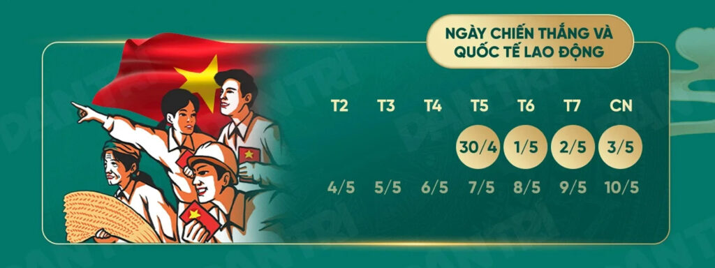 Lich nghi le 30 4 1 5 2026