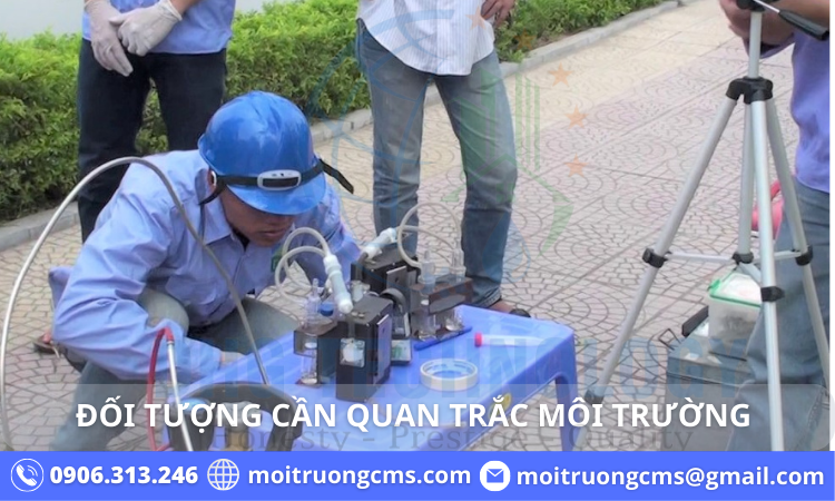 doi tuong can quan trac moi truong