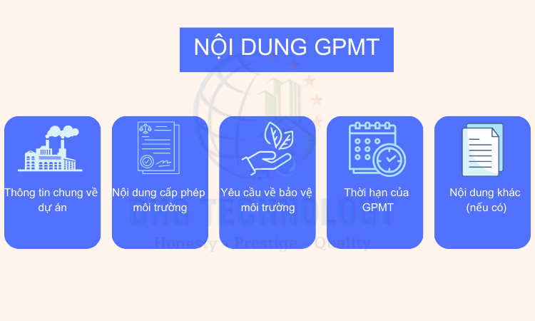 noi dung giay phep moi truong